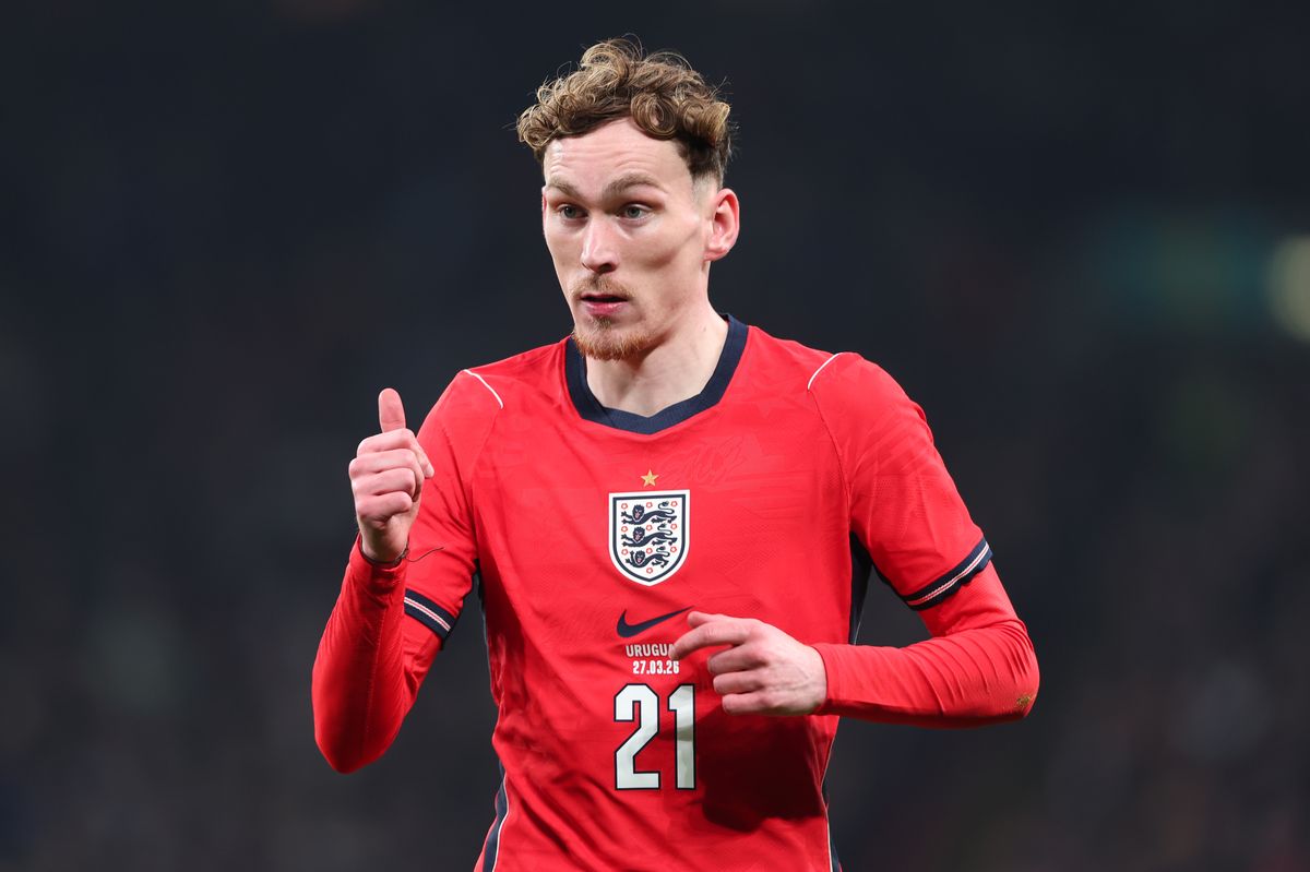 James Garner of England during an international friendly match between England and Uruguay