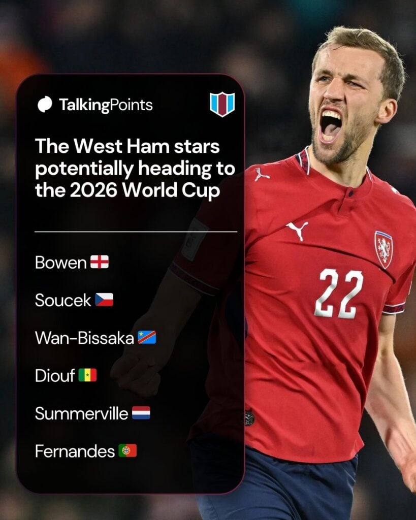 Tomas Soucek of Czechia celebrates scoring his teams second penalty during the FIFA World Cup 2026 European Qualifiers KO final match between Czechia and Denmark at EPET ARENA on March 31, 2026 in Prague, Czech Republic.