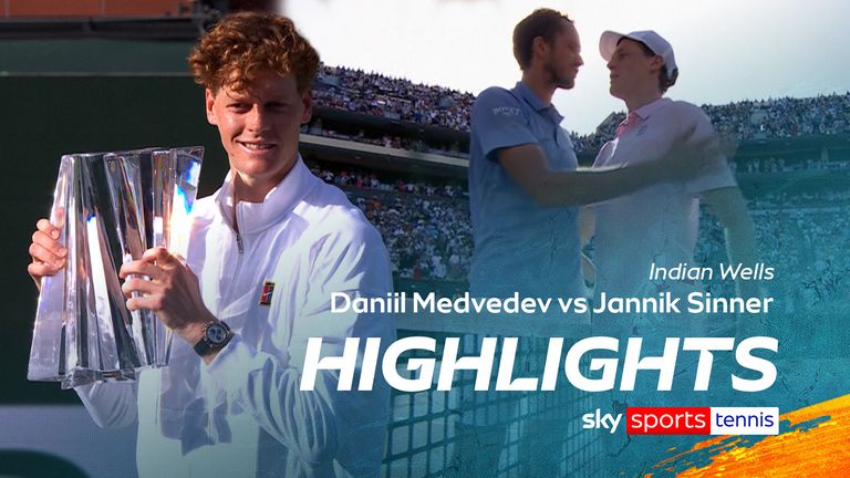 Highlights of the 2026 Men's Indian Wells final between Daniil Medvedev and Jannik Sinner. 