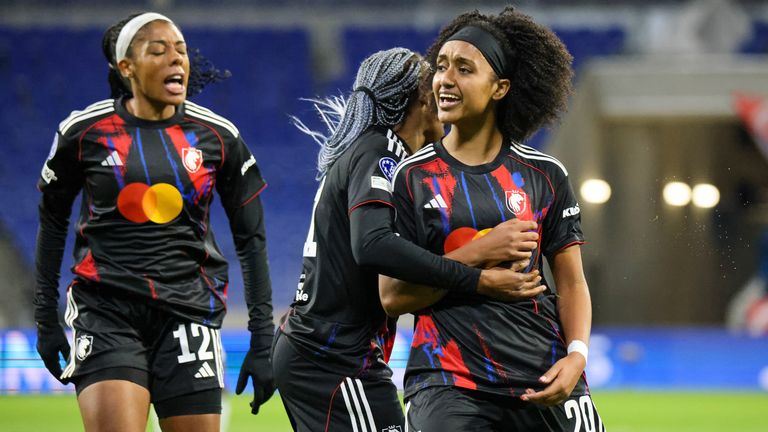 Eight-time Champions League winners Lyon booked their place in the semi-finals with an extra-time win over Wolfsburg.