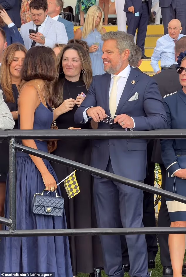 Oppenheimer's star (pictured with Slipper) tasted success Down Under with another horse, Dale, in January 2025.