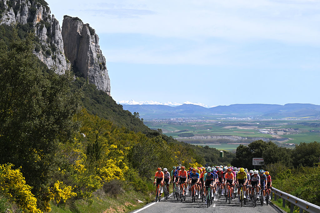 LEKUNBERRI, SPAIN - APRIL 07: The 65th Itzulia Basque Country 2026, Stage 2 at 164.1km from Pamplona-Iruna to Lekunberri 757m / #UCIWT / on April 07, 2026 in Lekunberri, Spain. (Photo by Tim De Waele/Getty Images)