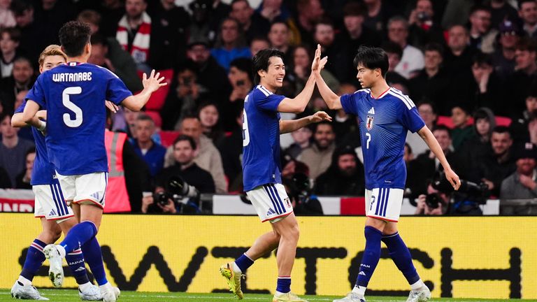 Brighton striker Kaoru Mitoma scored the winner for Japan with his ninth international goal