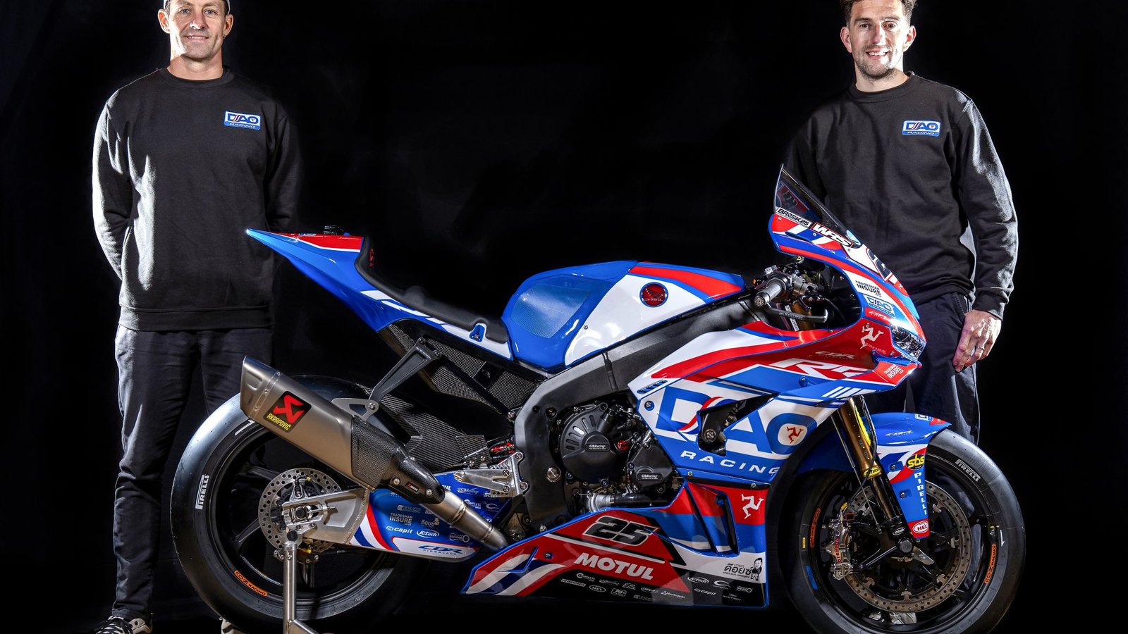 Josh Brookes and Lee Jackson with 2026 DAO Racing Honda. Credit: DAO Racing.