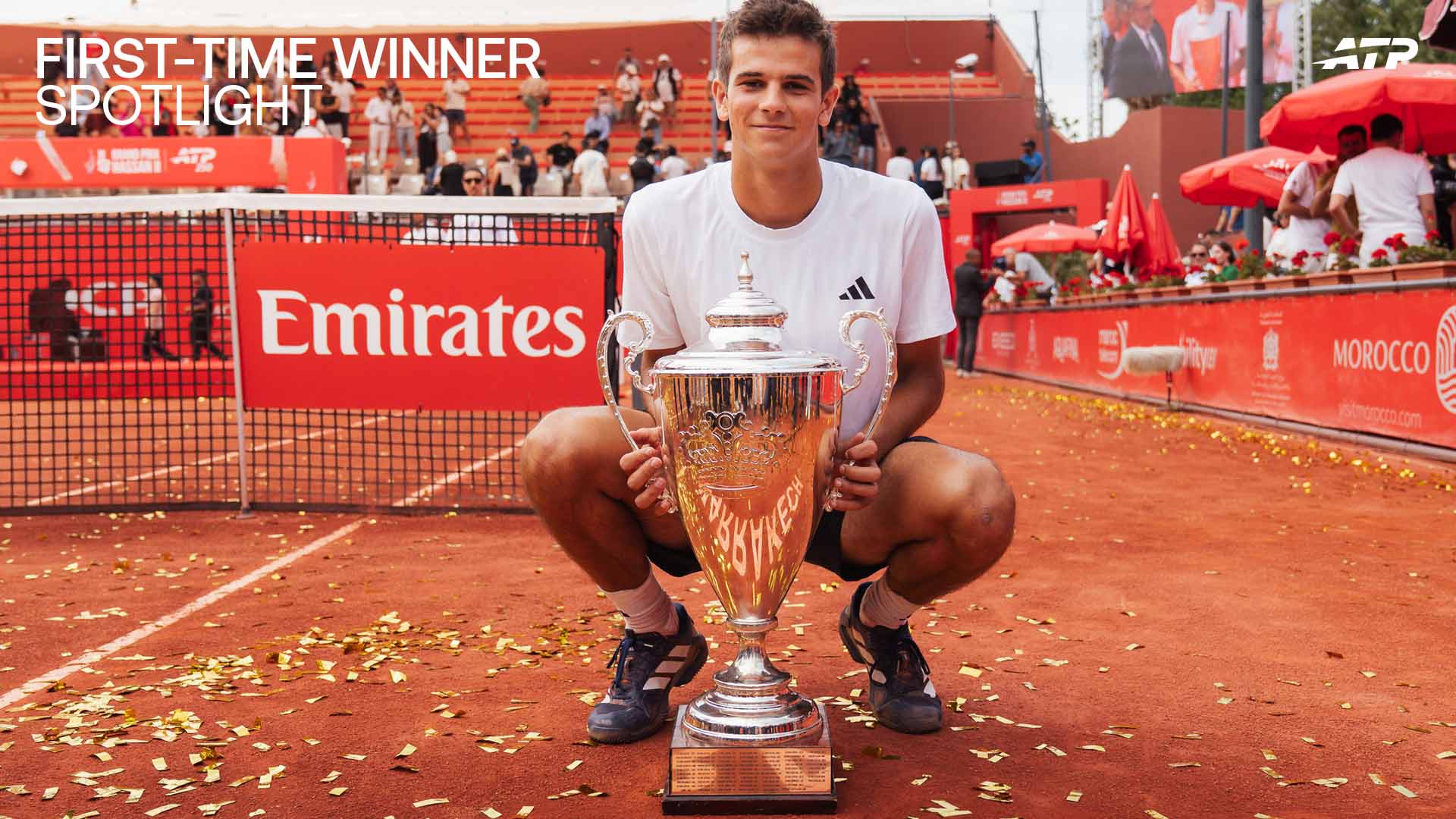 Rafael Jodar wins his first ATP Tour title on Sunday at Grand Prix Hassan II.