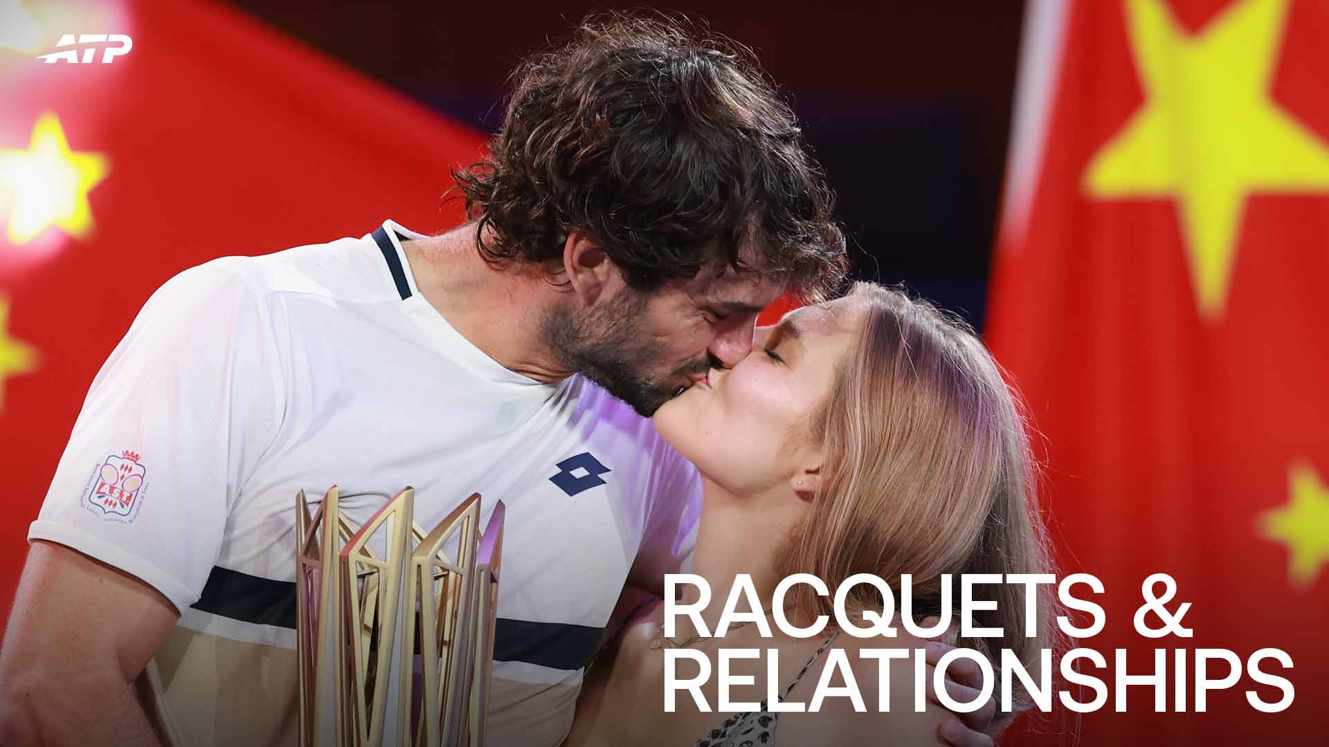 Valentin Vacherot and Emily Snyder celebrate Monegasque's 2025 victory in Shanghai.